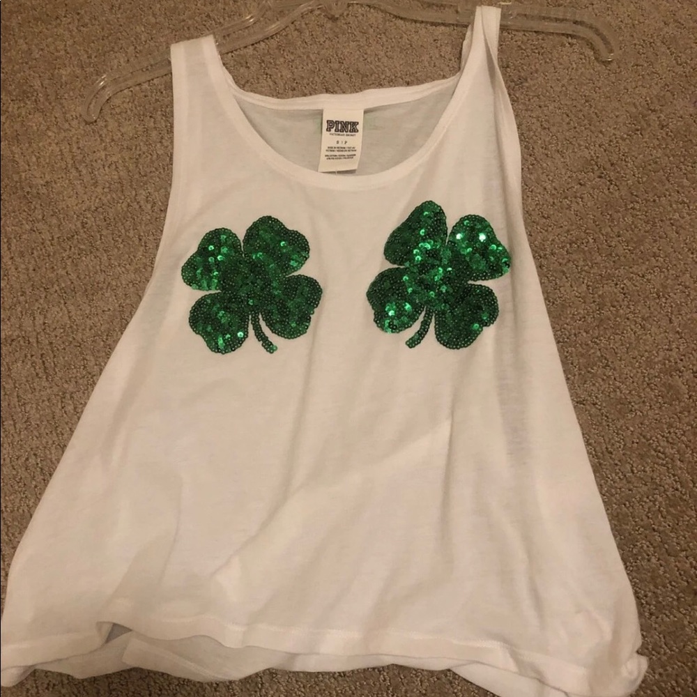 PINK Shamrock Tank